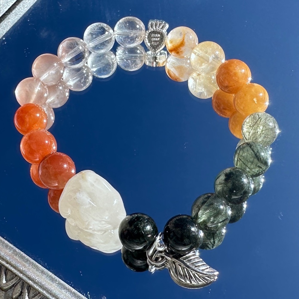 ❣️Handmade❣️Gemstone bunny bracelet